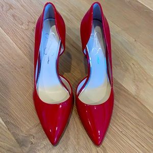 Jessica Simpson Red Patent Pump Heels